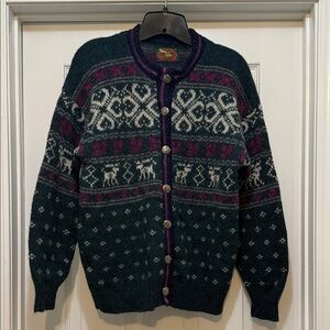 Alps - Women’s Fair Isle Cardigan - size M
